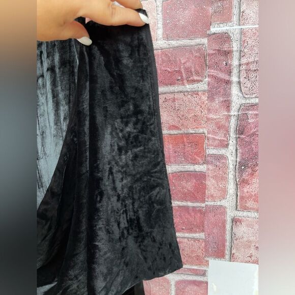 Philosophy Di Alberta Ferretti Black Velvet Trouser Pants Size 8 - Picture 11 of 16